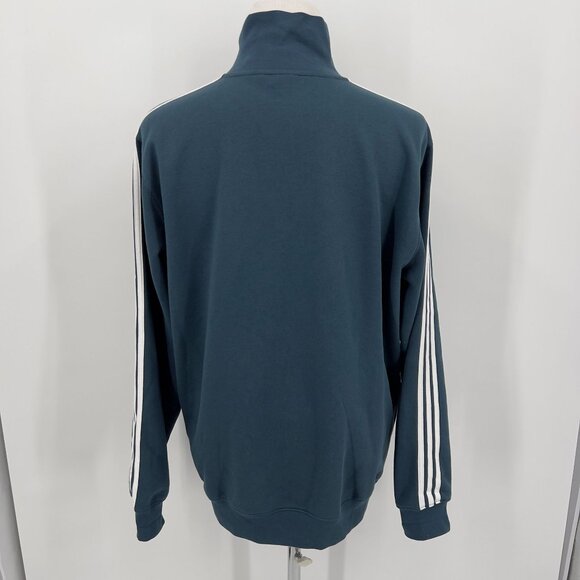 Adidas Blue Half-Zip Pullover Sweatshirt XL Extra Large Mens Cotton/Polyester Bl - Picture 4 of 8